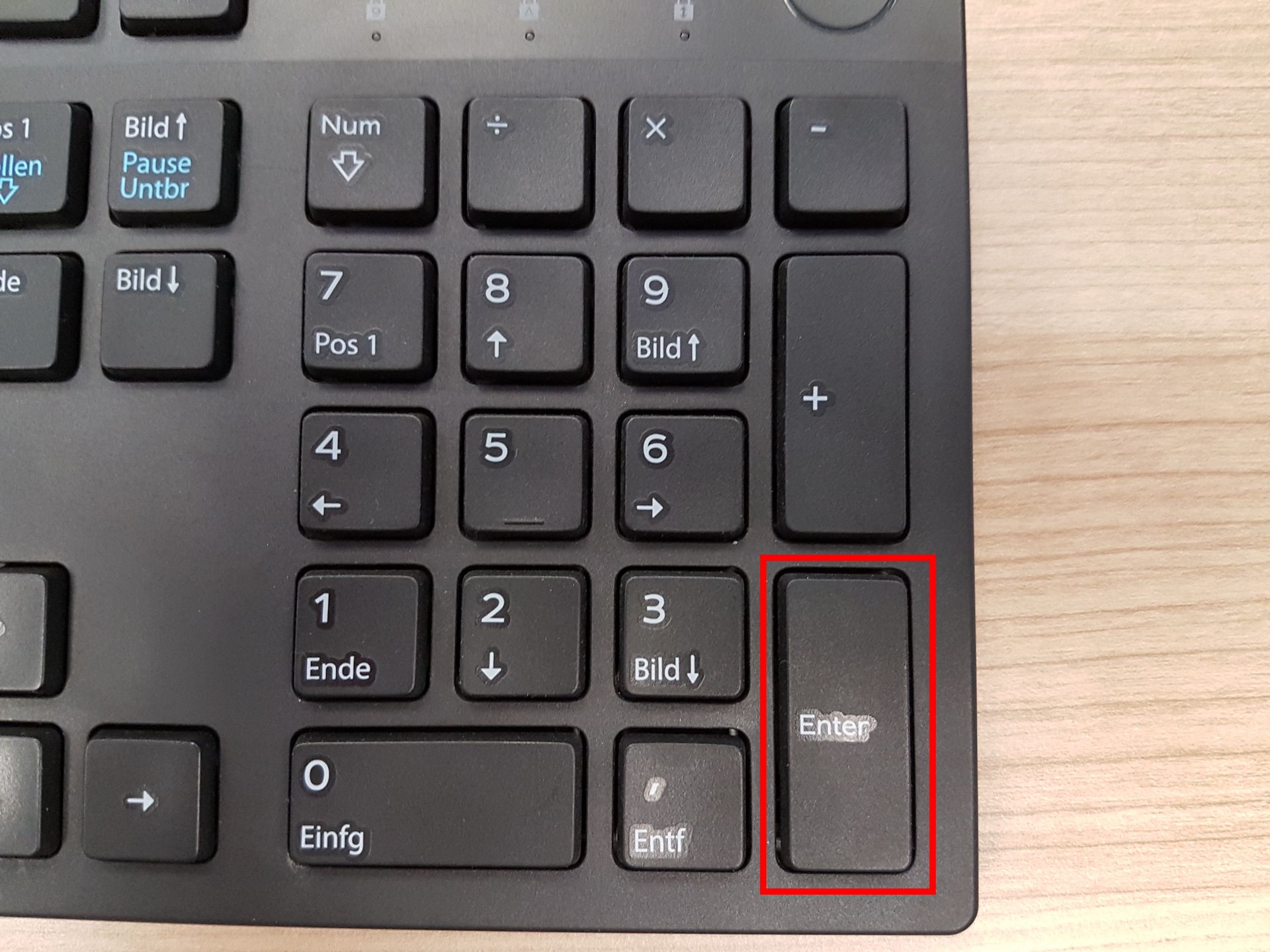 EnterTaste Lage auf der Tastatur, Geschichte und Funktion