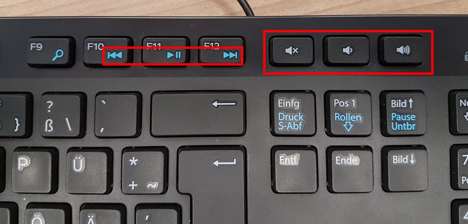 MultimediaTasten Steuerung von Medien über die Tastatur